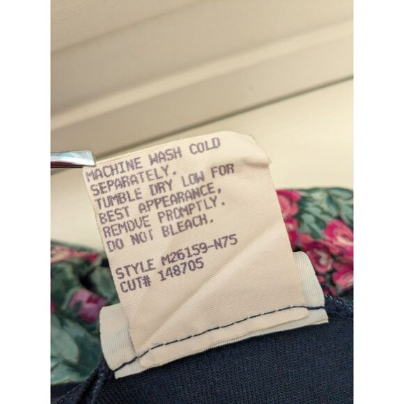 Vintage Kokomo Kids Floral and Velvety Dress - Size 10 - Blue, Pink, Green - Picture 6 of 9